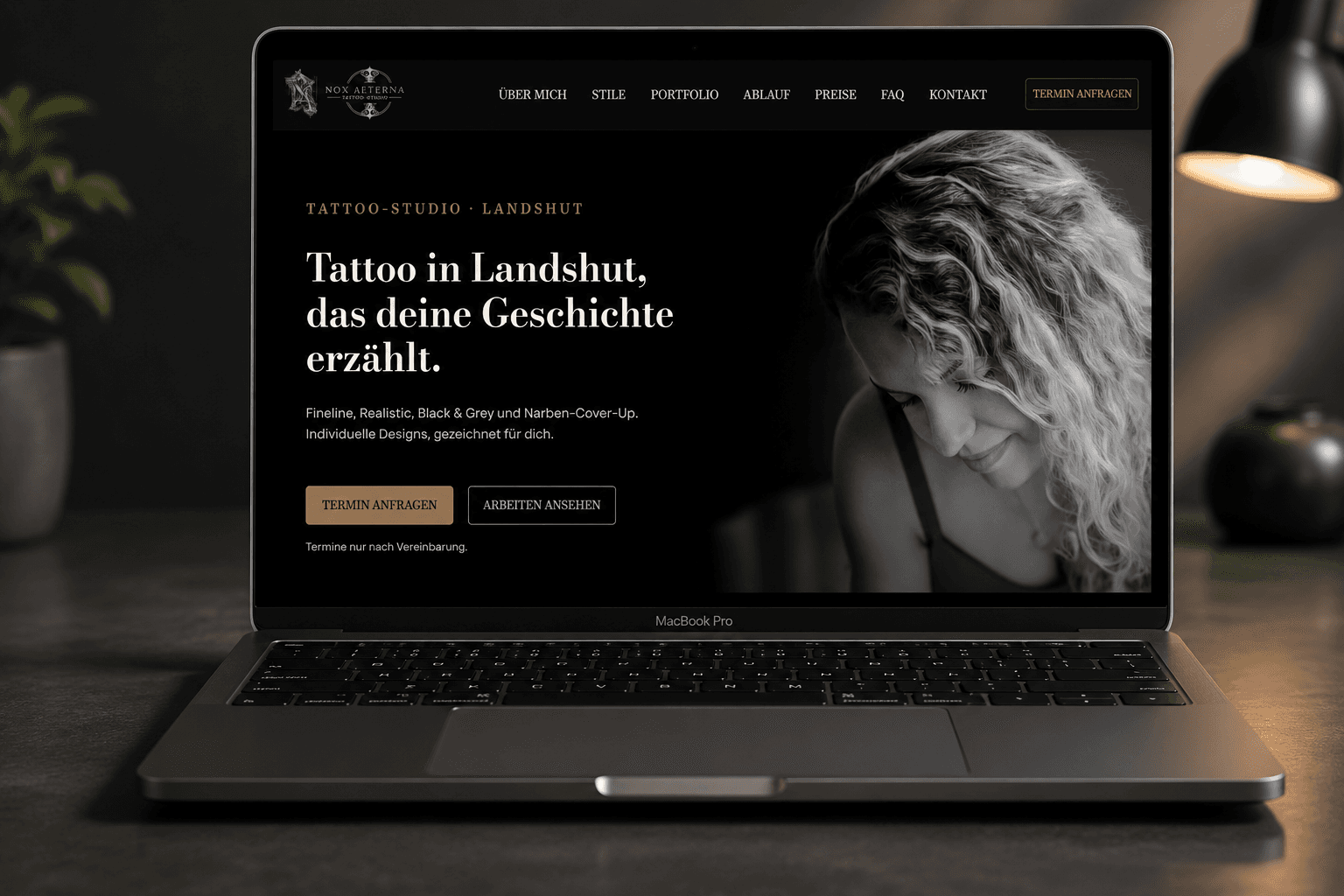 Website-Projekt: Tattoo-Studio-Projekt in Landshut